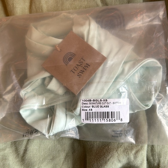 Toast Swim Signature Cut Out Bottom in Blue Glass - Picture 6 of 7